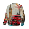 I Love UK London Print Crewneck Sweatshirt