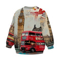 „I Love UK London“-Print-Sweatshirt für Kinder