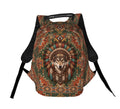 Indian Wolf Urban Anti-Theft Backpack with Artistic Native Print