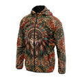 Native American Indian Wolf Graphic Windbreaker Lightweight Sport Jacket