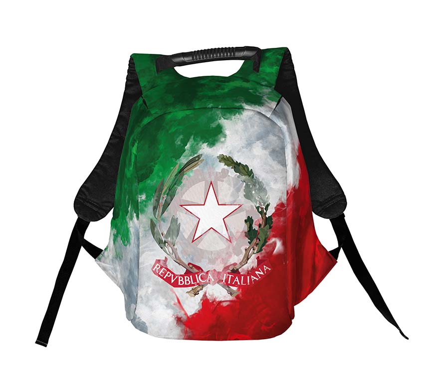 Italy Coat of Arms Anti-Theft Laptop Backpack for Travel and Commute
