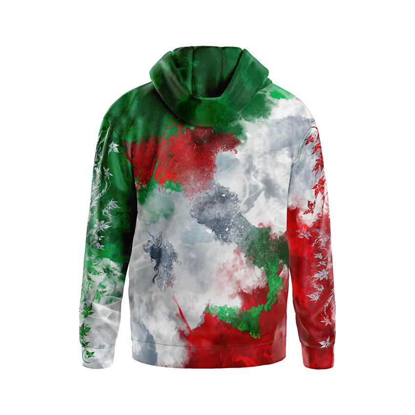 Italy Coat of Arms Men's Hooded Sweatshirt Italian Heritage Fleece Hoodie