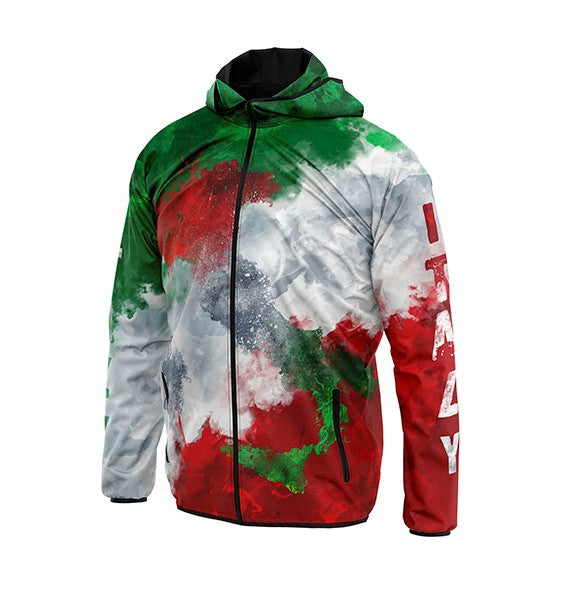 Italy Coat of Arms Windbreaker Jacket Lightweight Unisex Sportswear