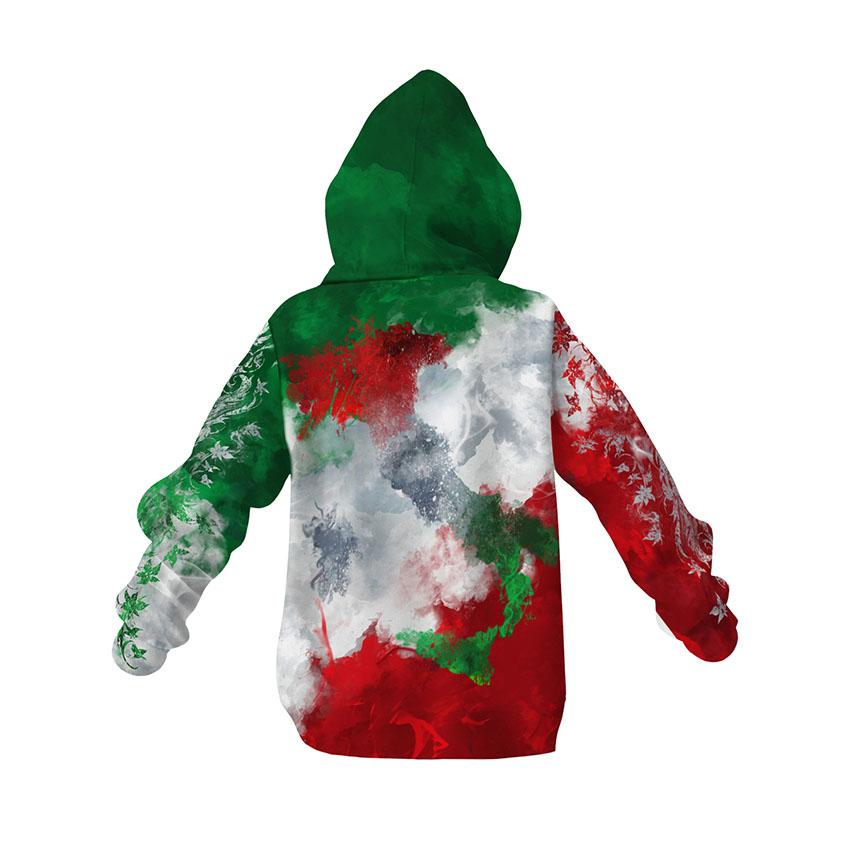 Kids Italian Coat of Arms Hoodie - Italy Heritage Graphic Sweatshirt