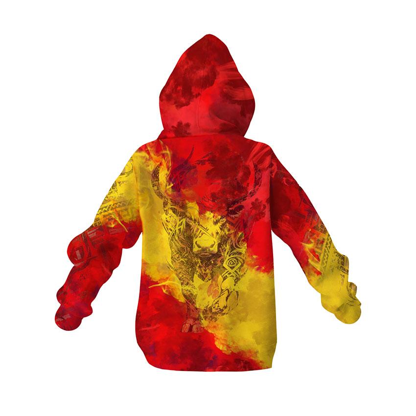 Kids Spain Flag Fleece Hoodie - Youth Spanish Heritage Hooded Sweatshirt