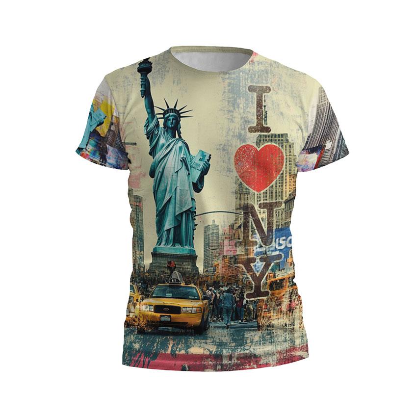 Kids Statue of Liberty Athletic Graphic T-Shirt – Performance Sport Top