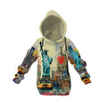 Kids Statue of Liberty New York Graphic Fleece Hoodie