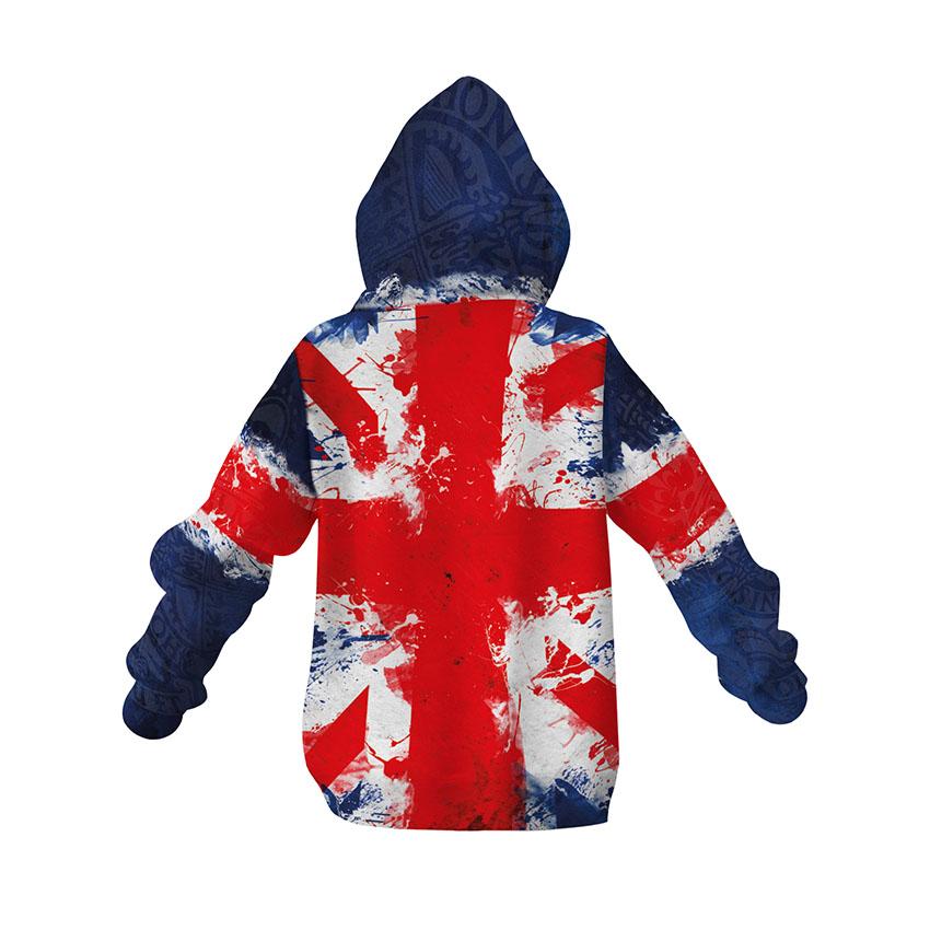 Kids United Kingdom Flag Hoodie - British Flag Graphic Sweatshirt