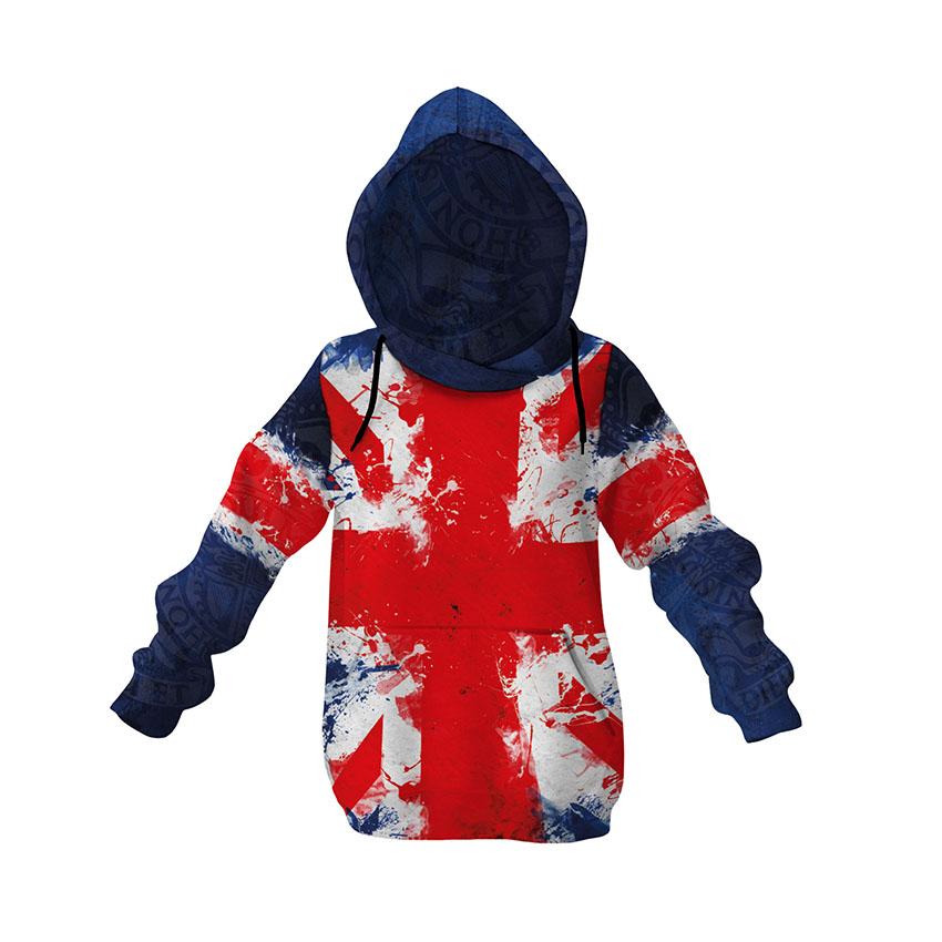 Kids United Kingdom Flag Hoodie - British Flag Graphic Sweatshirt