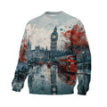 Sweatshirt mit London Big Ben Stadtmotiv