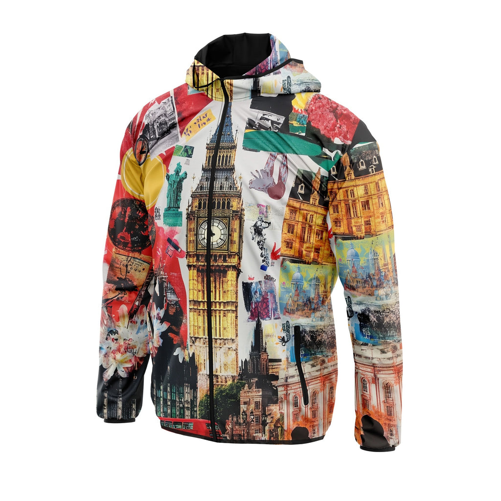 London Big Ben Collage Windbreaker Sportjacke
