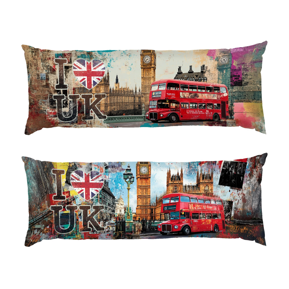 Ich liebe UK London Skyline beidseitig bedrucktes Körperkissen Dakimakura