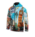 London Style Big Ben Lightweight Windbreaker Jacket Unisex Outdoor Apparel