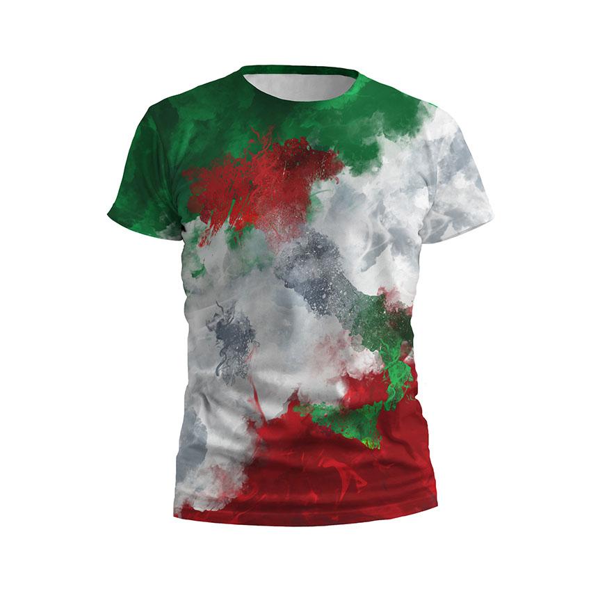 Men's Athletic Fit Italy Coat of Arms Graphic T-Shirt
