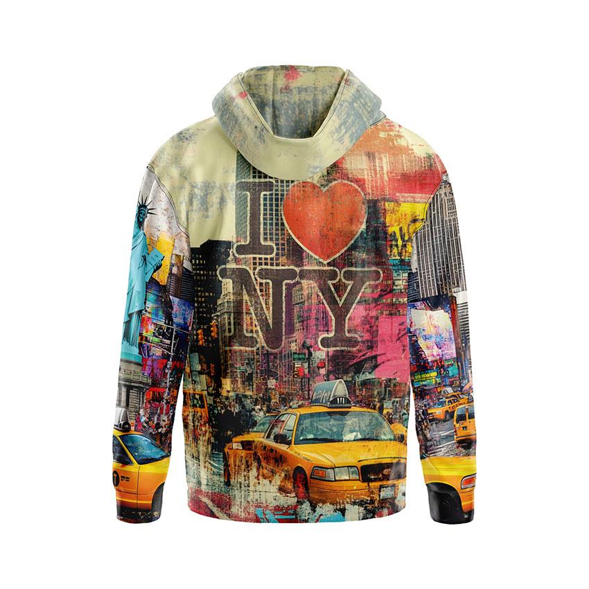Statue of Liberty New York Graphic Hoodie for Men