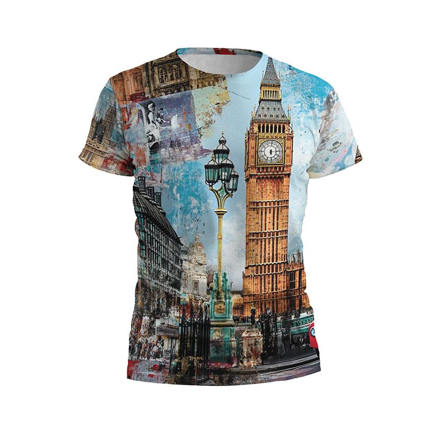 Men's Big Ben Graphic Athletic T-Shirt - London Style Performance Shirt