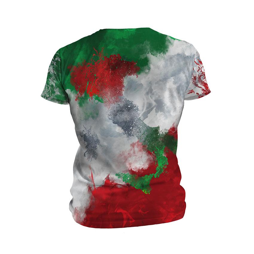 Men's Italy Flag Performance T-Shirt Athletic Fit Sport Tee
