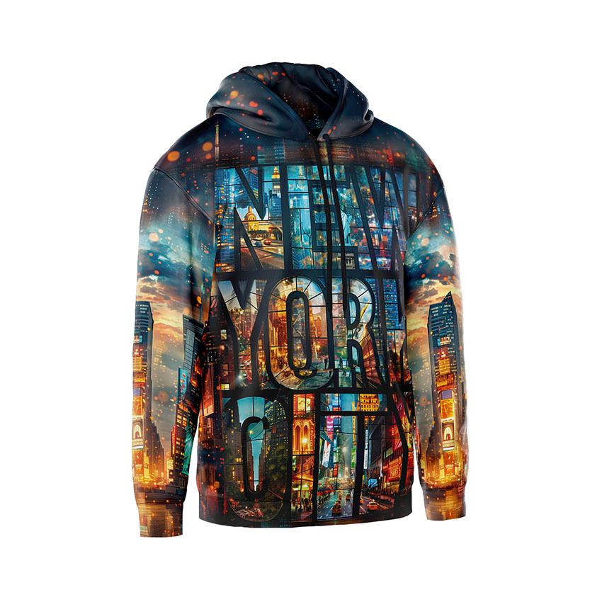 New York City of Dreams Men's Pullover Fleece Hoodie