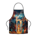 New York City Skyline Graphic Apron for Professional Cooking and Grilling