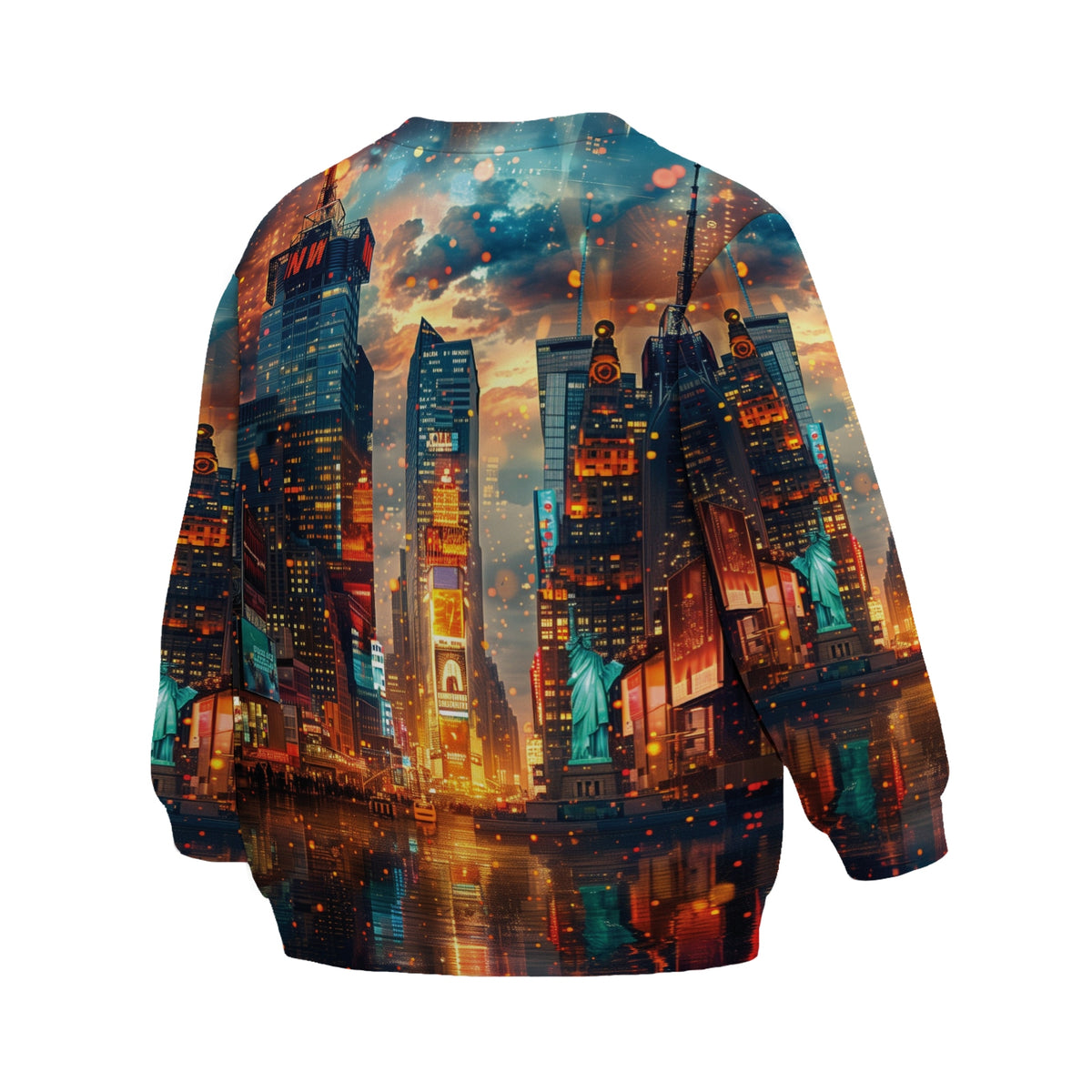 Eulen-Wächter der Nacht Kinder-Fleece-Sweatshirt mit Sublimationsdruck