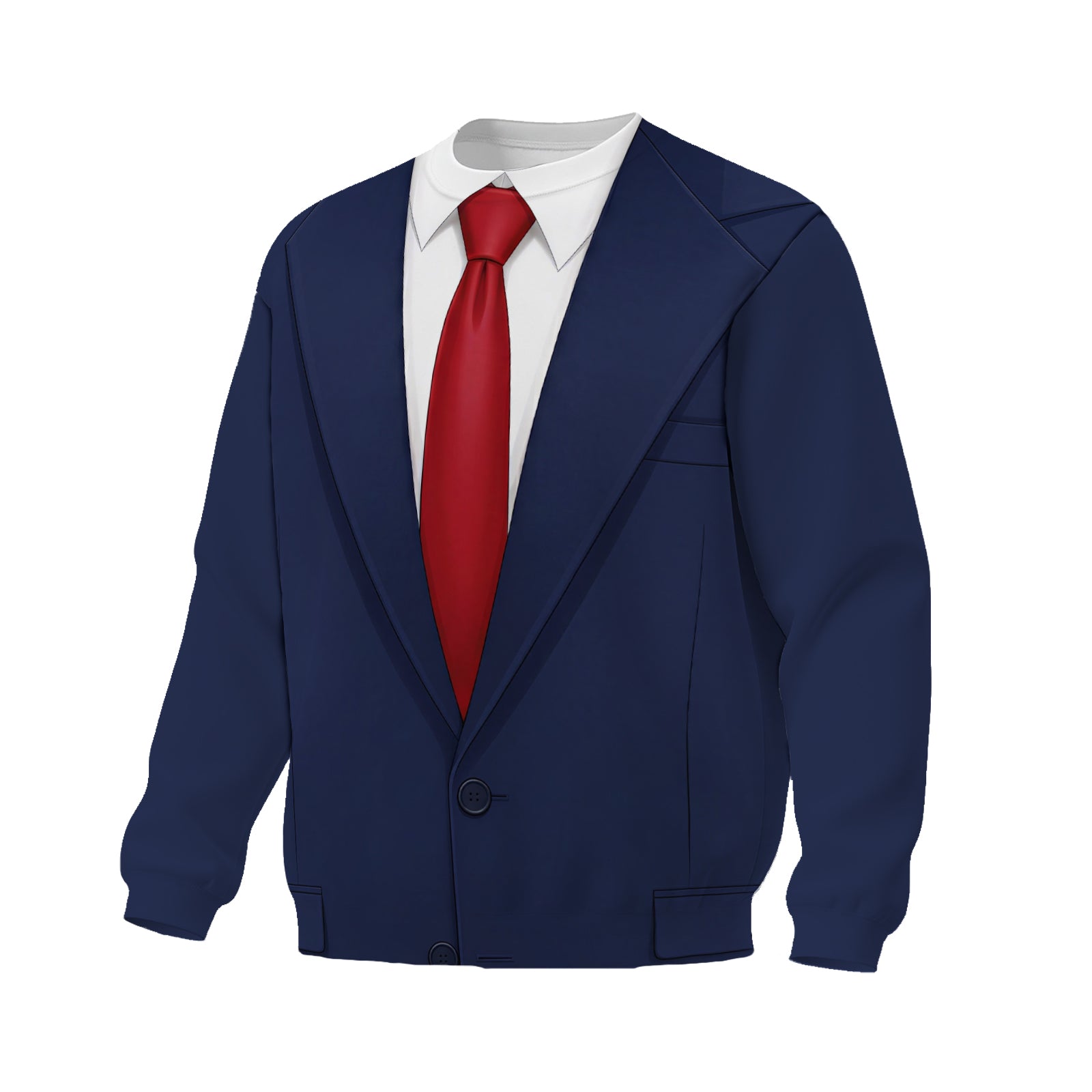 Politician Suit Graphic Print Crewneck Sweatshirt