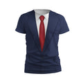 Politician Suit Design Men's Graphic Tee Professional Blazer Print T-Shirt