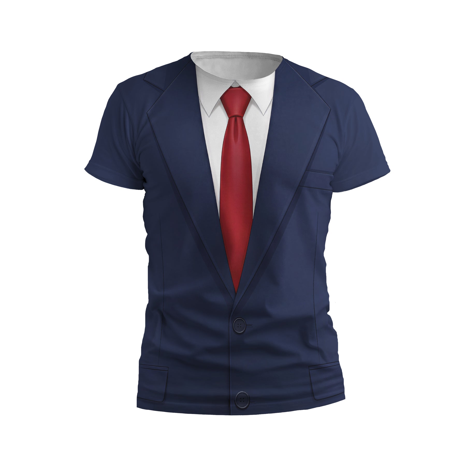 Politician Suit Design Men's Graphic Tee Professional Blazer Print T-Shirt