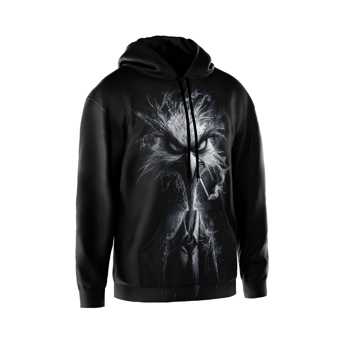 Grafik-Kapuzenpullover für Herren mit Adler-Motiv