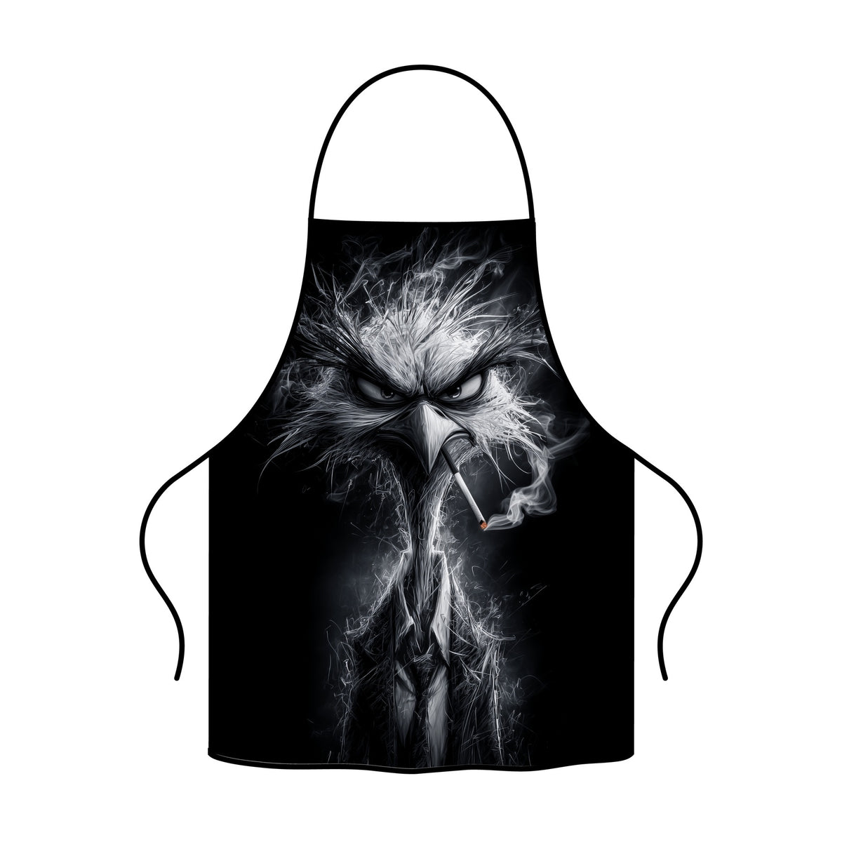 Küchenschürze mit Adler-Grafik und Vogel-Illustration zum Kochen und Grillen