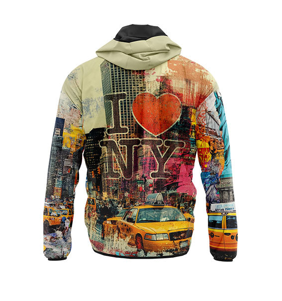 Statue of Liberty Graphic Windbreaker Jacket Lightweight Unisex Outerwear