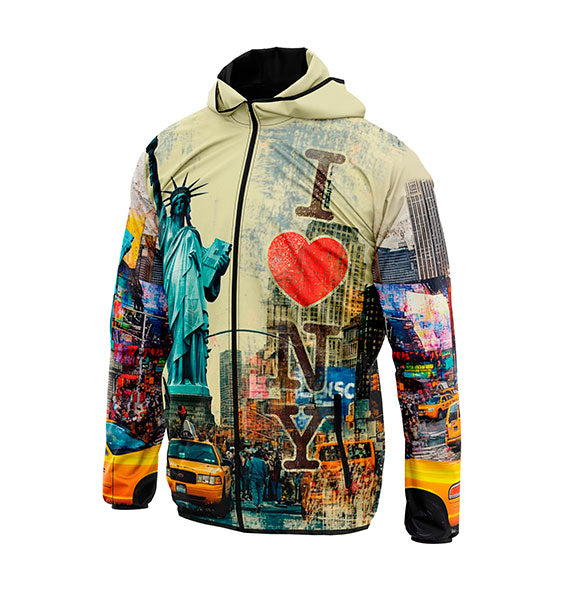 Statue of Liberty Graphic Windbreaker Jacket Lightweight Unisex Outerwear