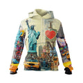Statue of Liberty New York Graphic Hoodie for Women Cozy Fleece Sweatshirt
