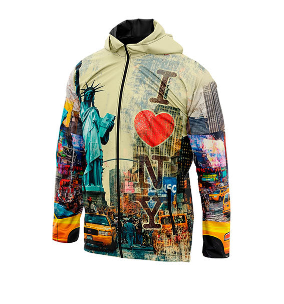 Statue of Liberty New York Print Lightweight Windbreaker Jacket