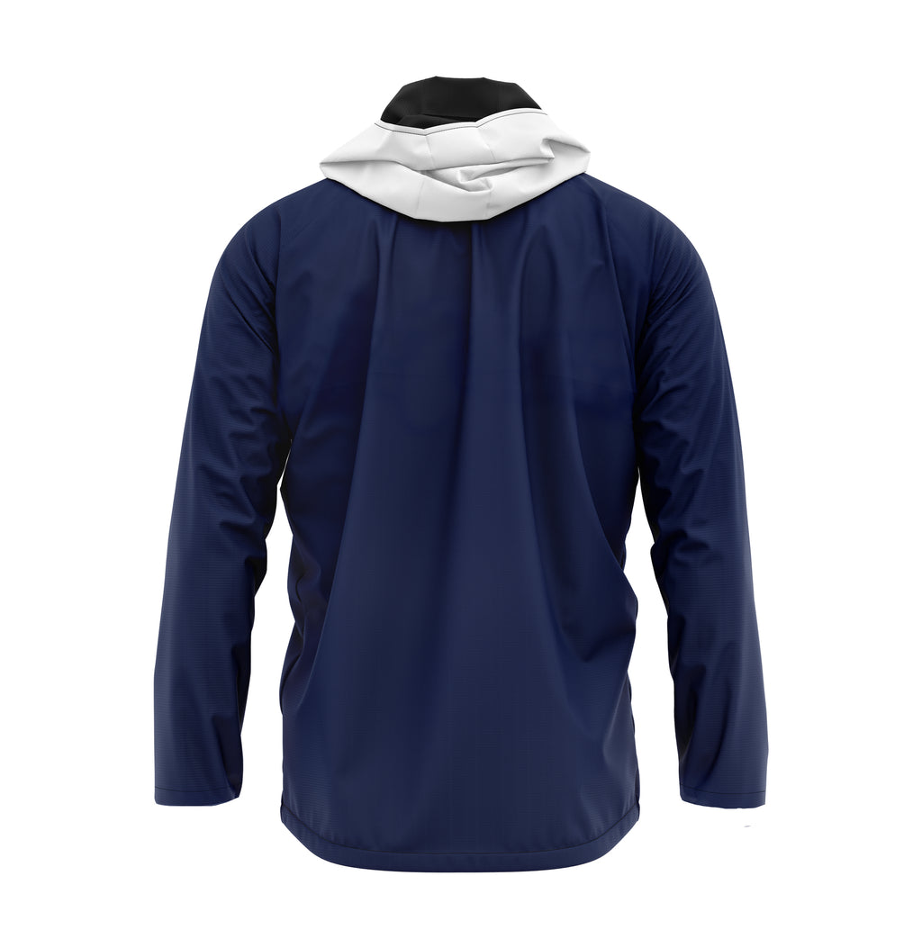 Leichte Windjacke mit Kapuze und Union-Jack-Grafik im Politiker-Stil