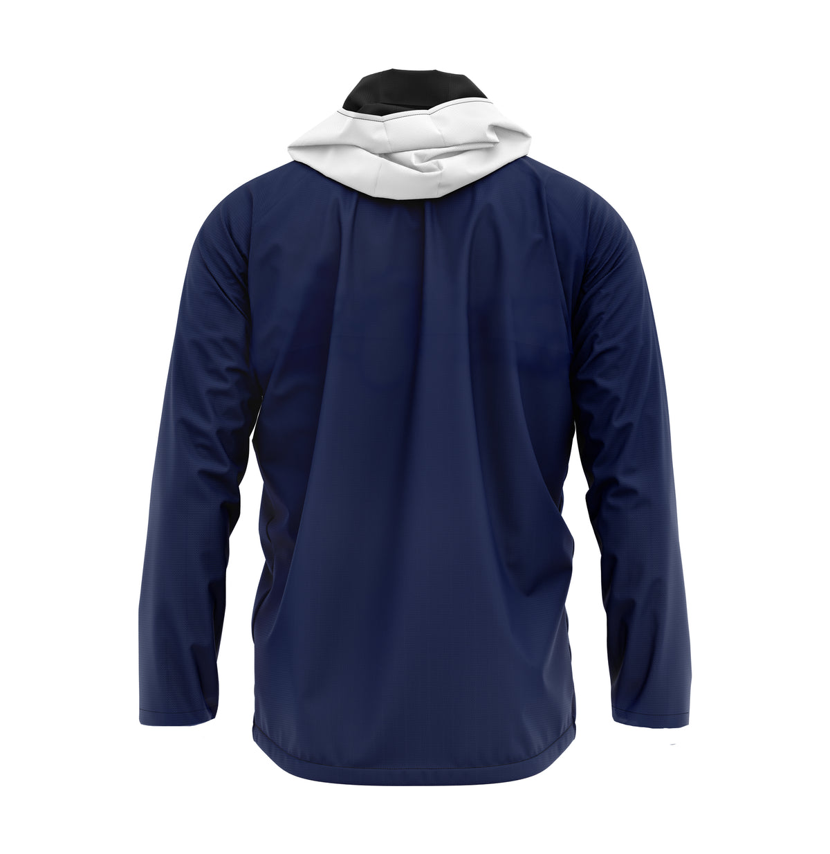 Leichte Windjacke mit Kapuze und Union-Jack-Grafik im Politiker-Stil