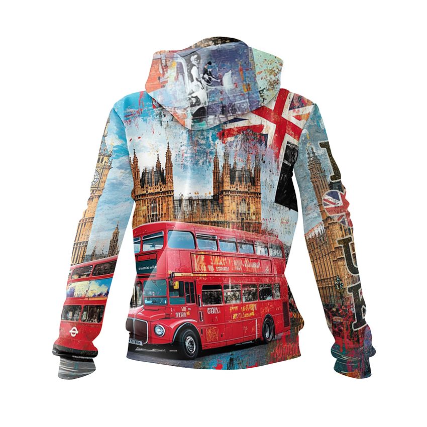 Women's Big Ben London Style Graphic Hoodie Sweatshirt
