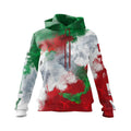 Women’s Italian Coat of Arms Fleece Hoodie Italy Graphic Sweatshirt