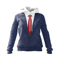 Politician Suit Graphic Hoodie Women's Fleece Pullover