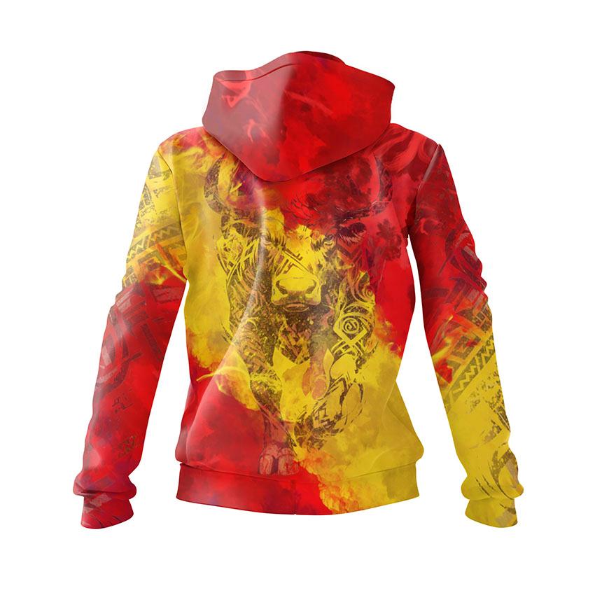 Women's Spain Map Graphic Hoodie Soft Fleece Souvenir Sweatshirt