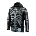 X-Ray Skelett-Grafik Windbreaker-Jacke