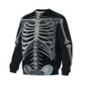 Sweatshirt mit Röntgen-Skelett-Print